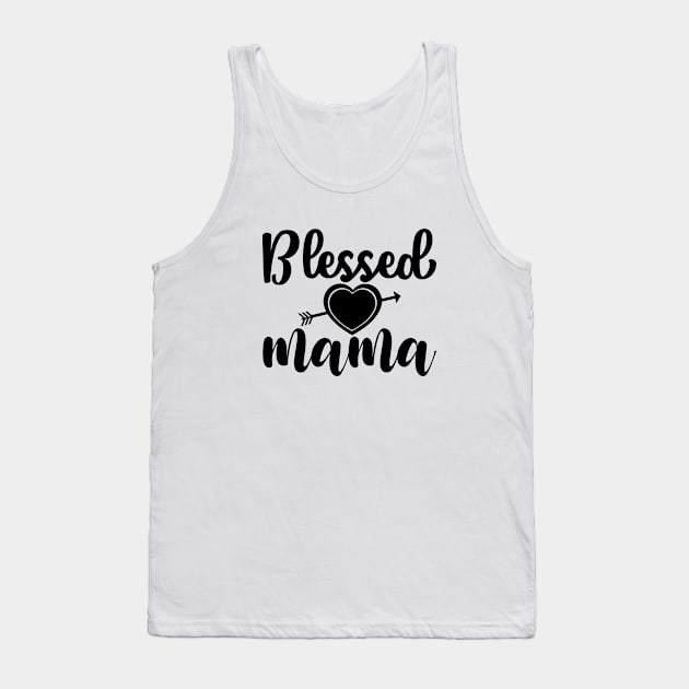 Blessed mama Tank Top by PrintWithCare